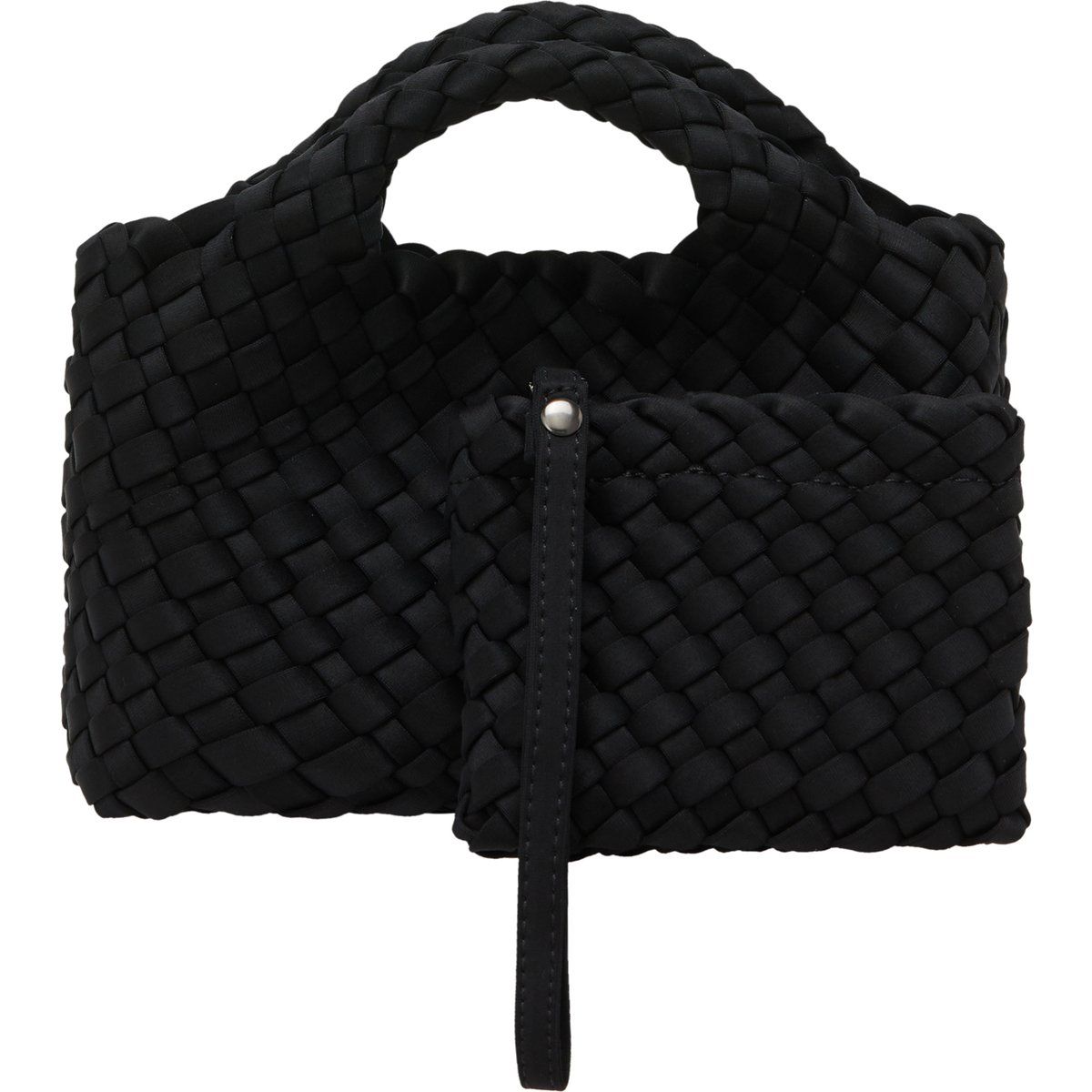 Geflochtenes Neopren-Shopper-Set mit Beutel