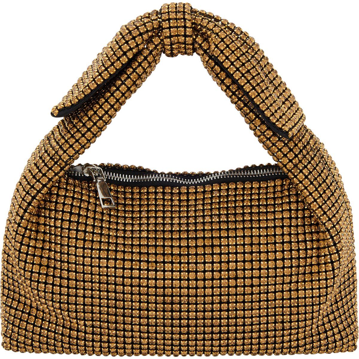 Strass-Handtasche mit geknotetem Griff