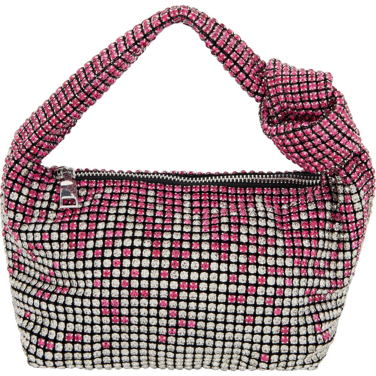 Strass-Beuteltasche mit Knotendetail