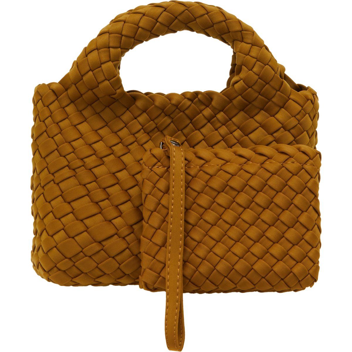 Geflochtene Neopren-Tasche mit Beutel