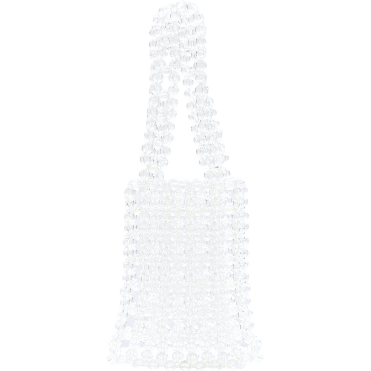Transparente Perlen-Mini-Tote-Tasche