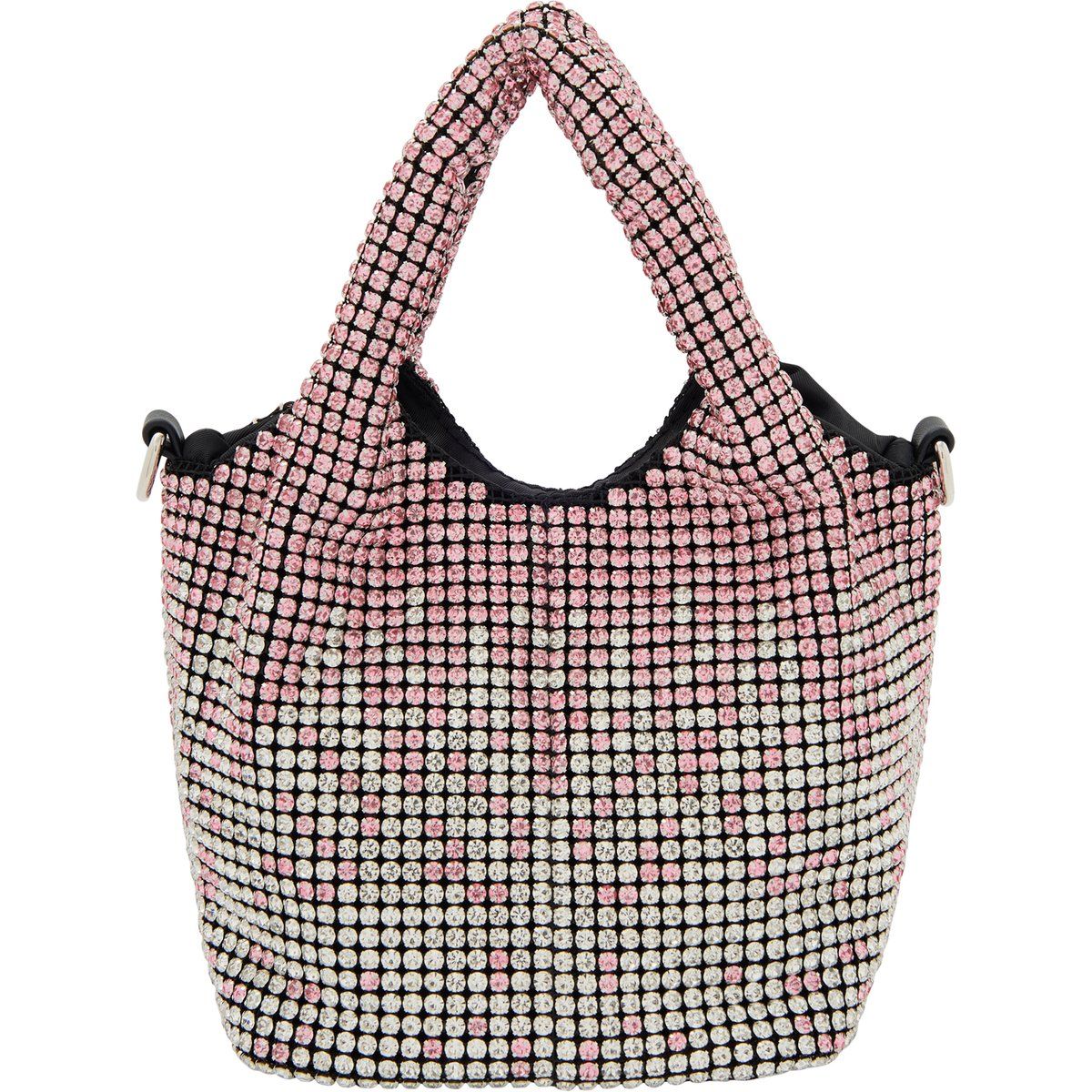 Schimmernde Mini-Handtasche mit Strass