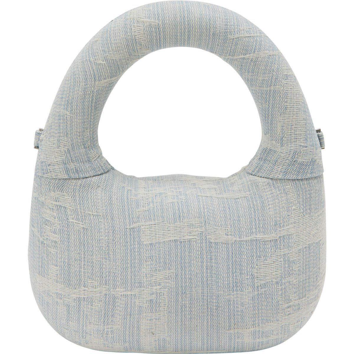 Skulpturale Abgerundete Denim-Handtasche