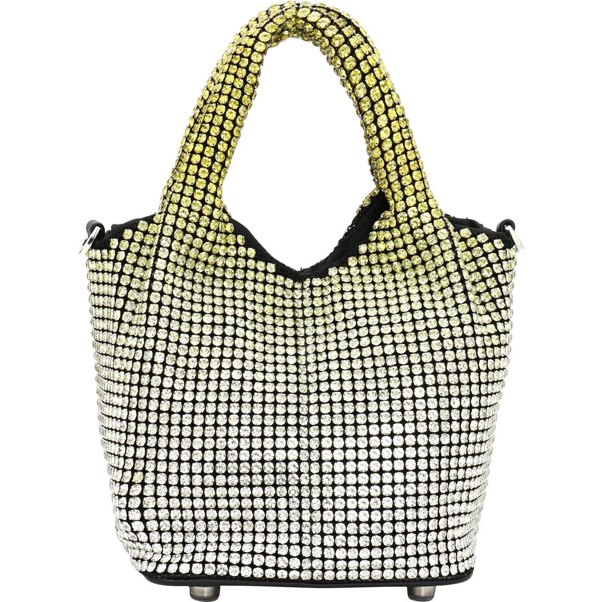 Glitzernde Hobo-Tasche mit Strass-Farbverlauf