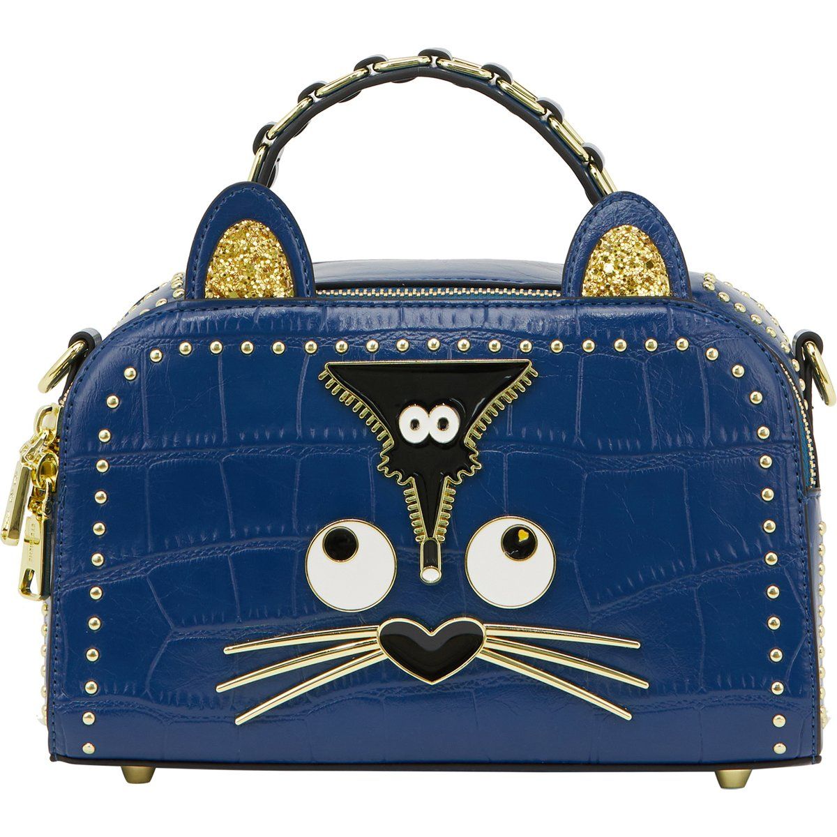 Verspielte Handtasche mit Katzen-Motiv