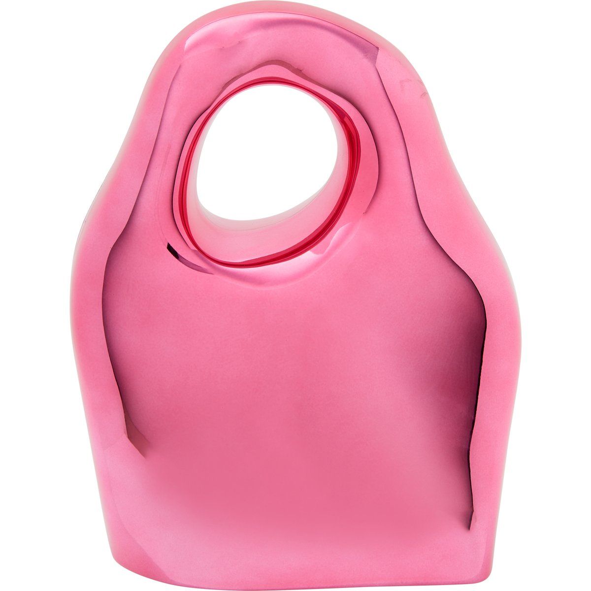 Skulpturale Handtasche in organischer Form