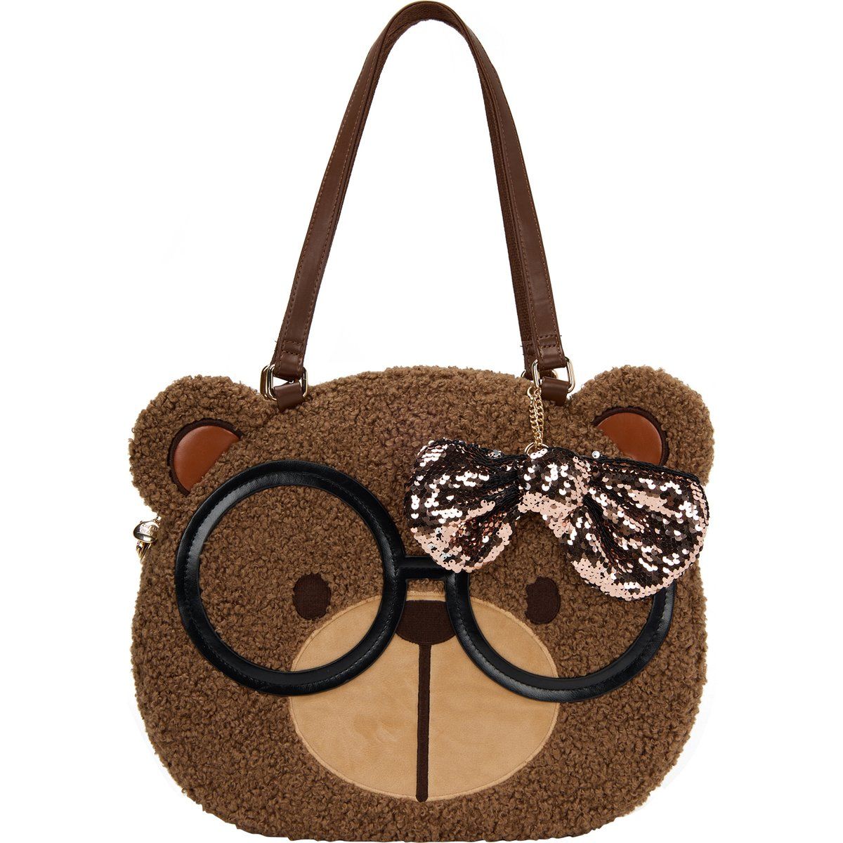 Verspielte Handtasche mit Teddy-Motiv