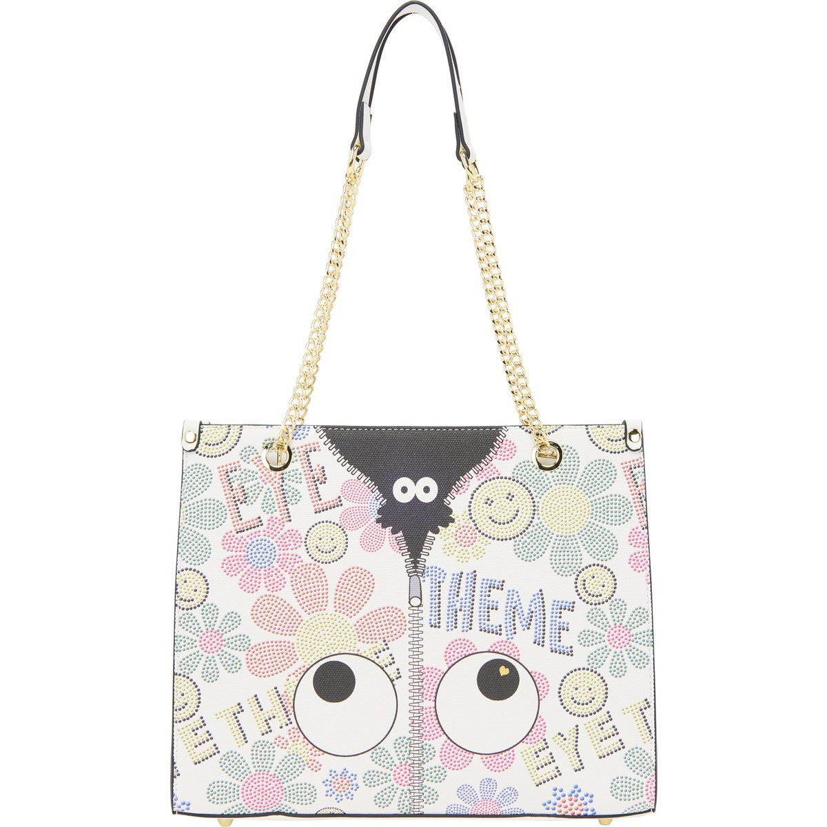 Tote-Bag mit Comic-Augen-Muster