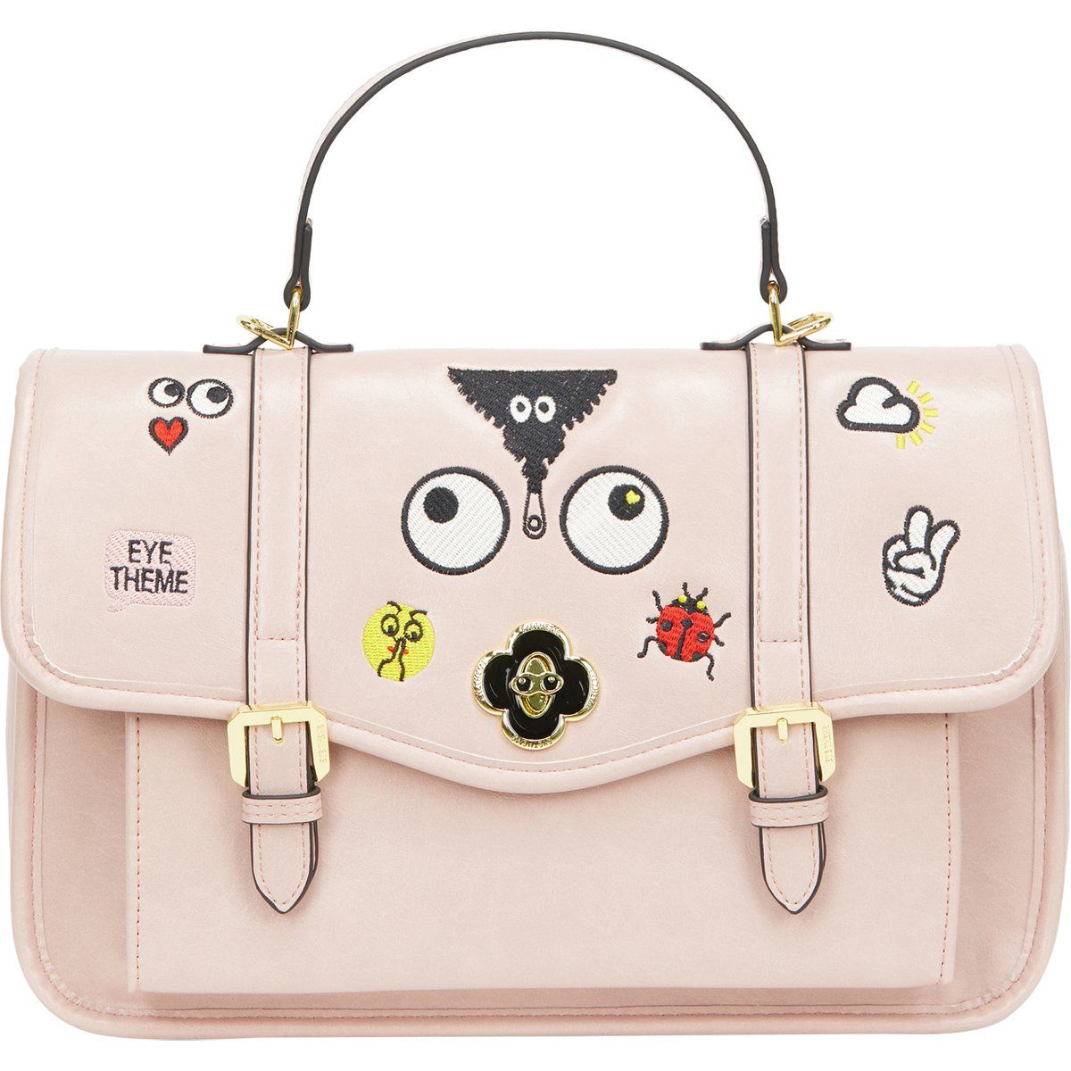Verspielte Satchel mit Motiv-Patches