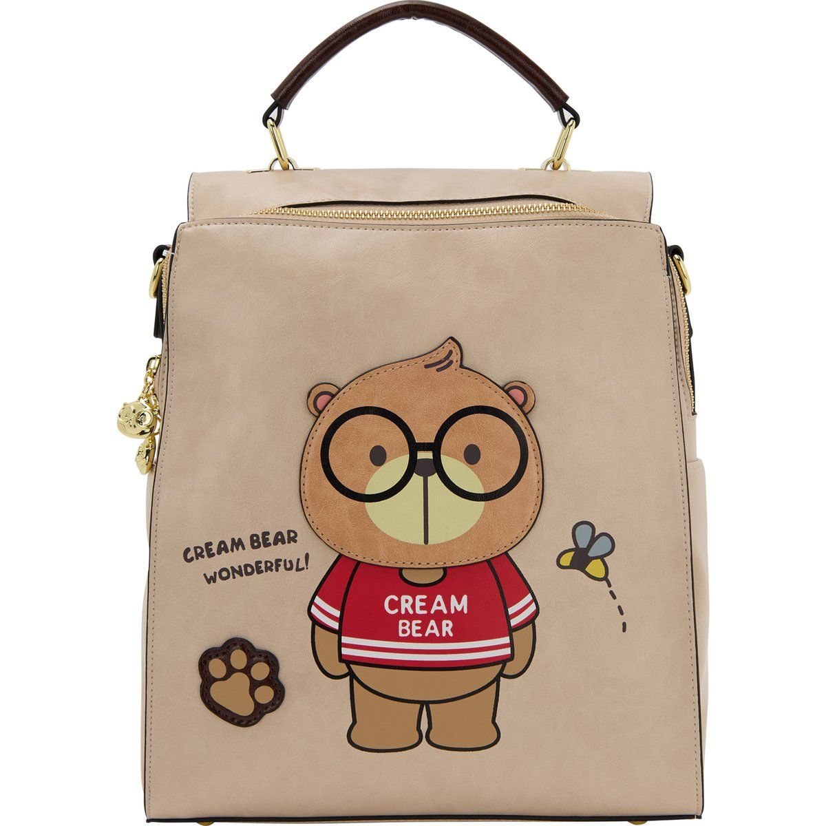 Verwandelbarer Rucksack mit Bären-Motiv