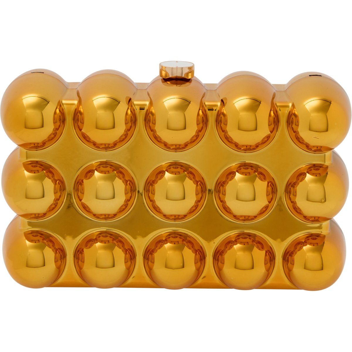 Statement-Clutch mit geometrischem Noppenmuster