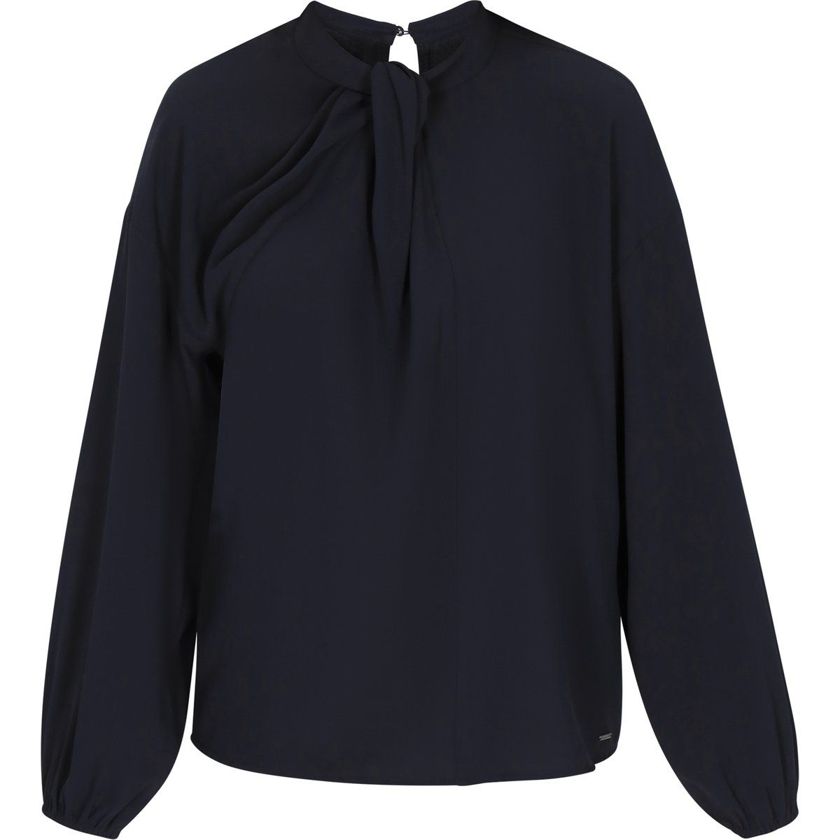 Elegante Schluppenbluse mit Drapierung