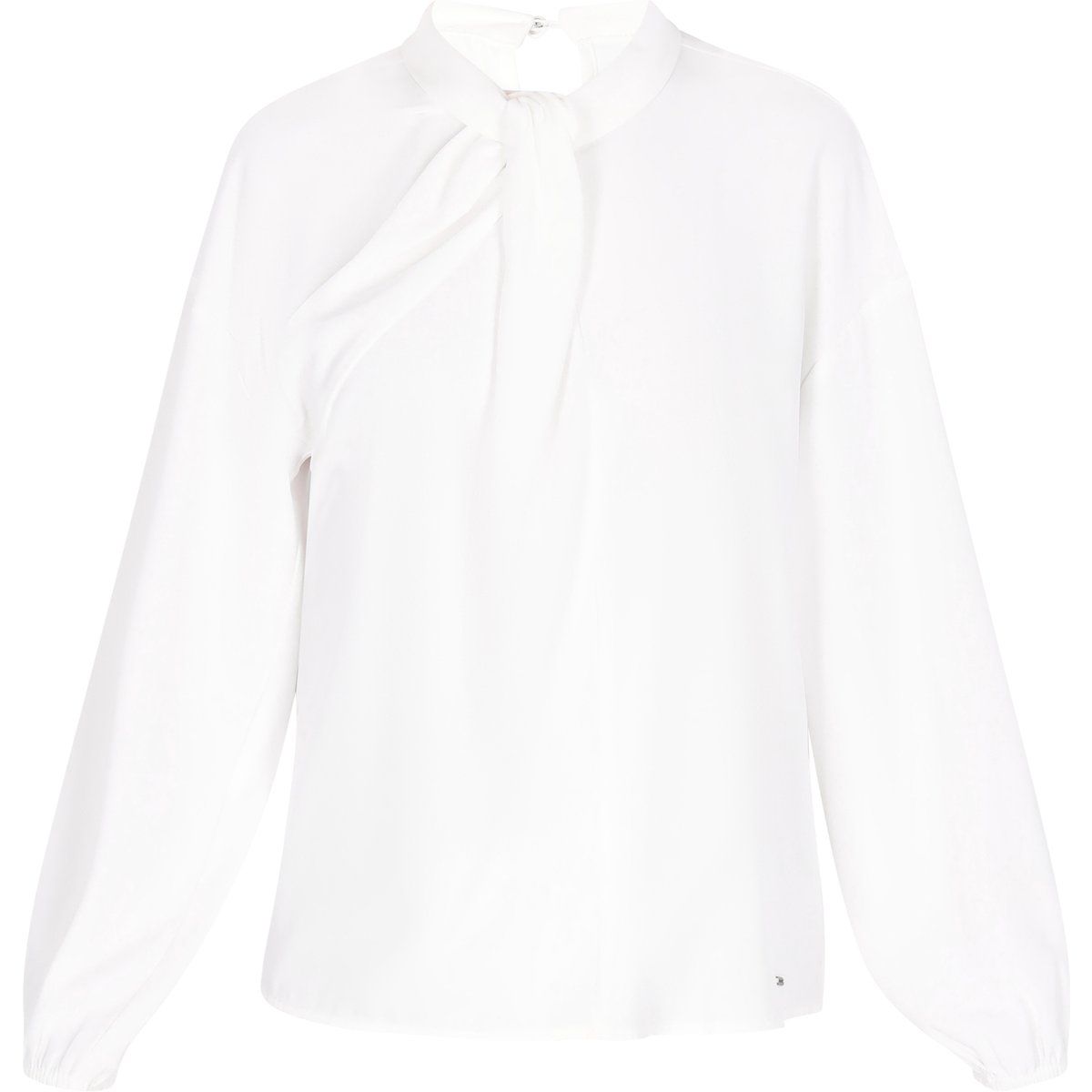 Elegante Schluppenbluse mit Bischofsärmeln