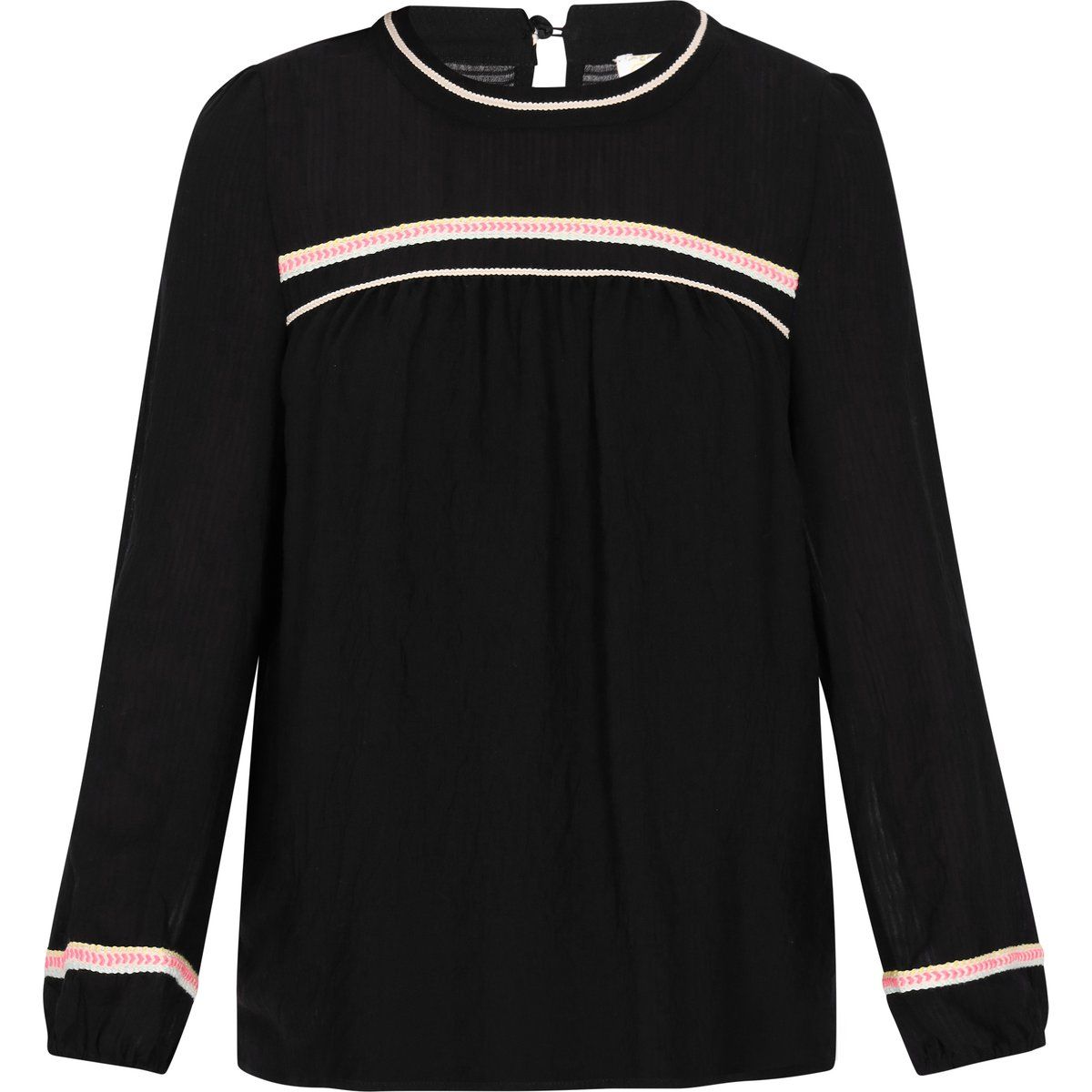 Boho Festival Bluse mit Flechtverzierung