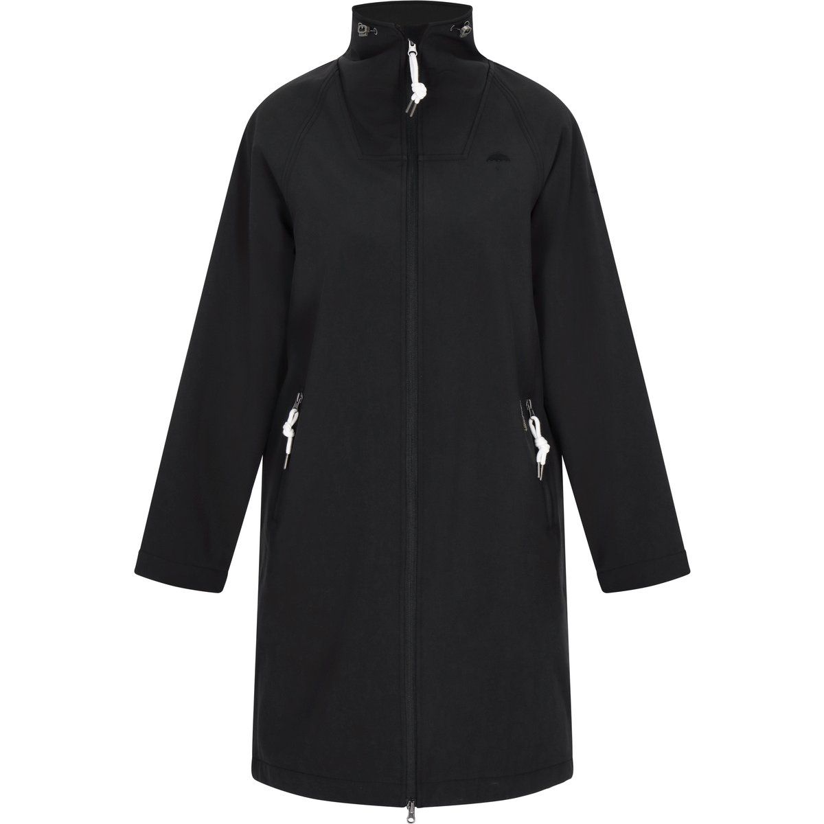 Wetterfester Softshell-Parka mit Stehkragen