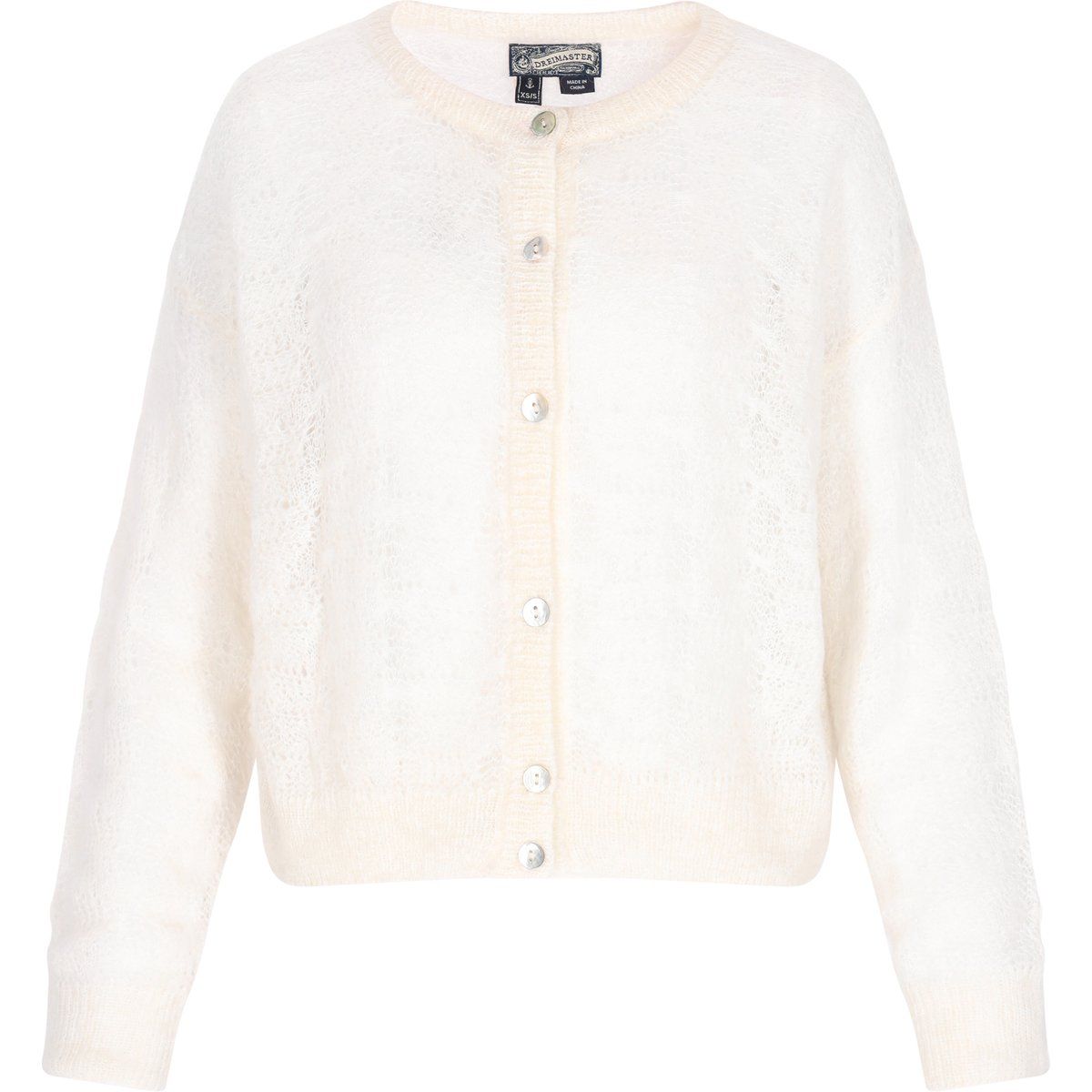 Ajour-Strickjacke im Vintage-Stil