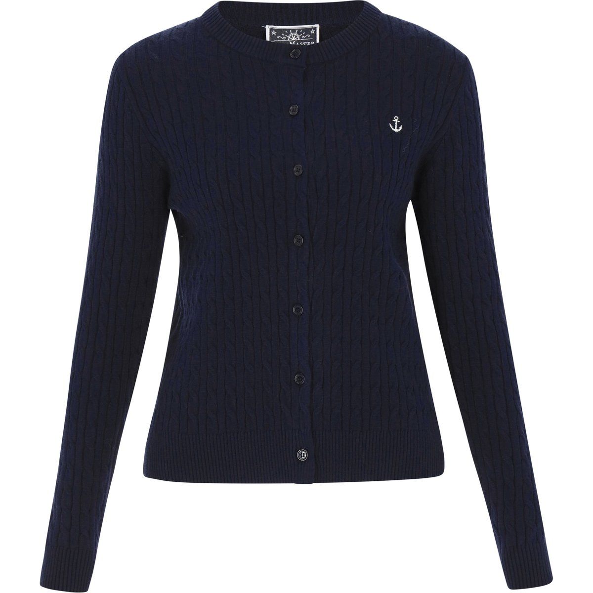 Klassischer Cardigan mit Zopfmuster