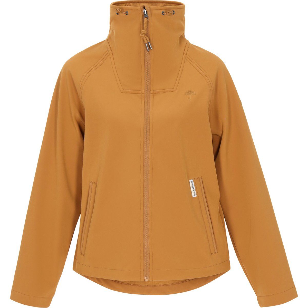 Funktionale Softshelljacke mit Stehkragen