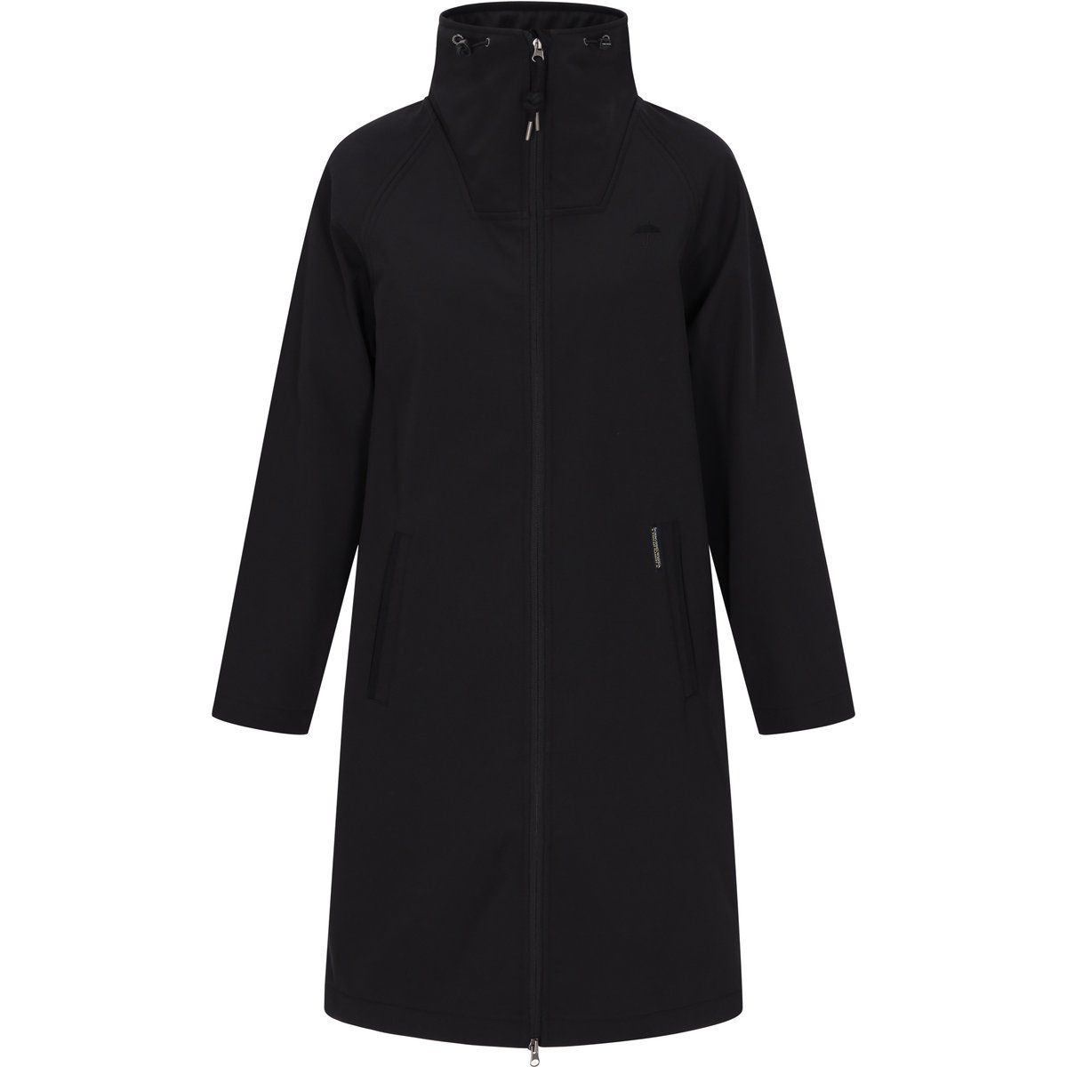 Funktionale Softshelljacke mit hohem Stehkragen