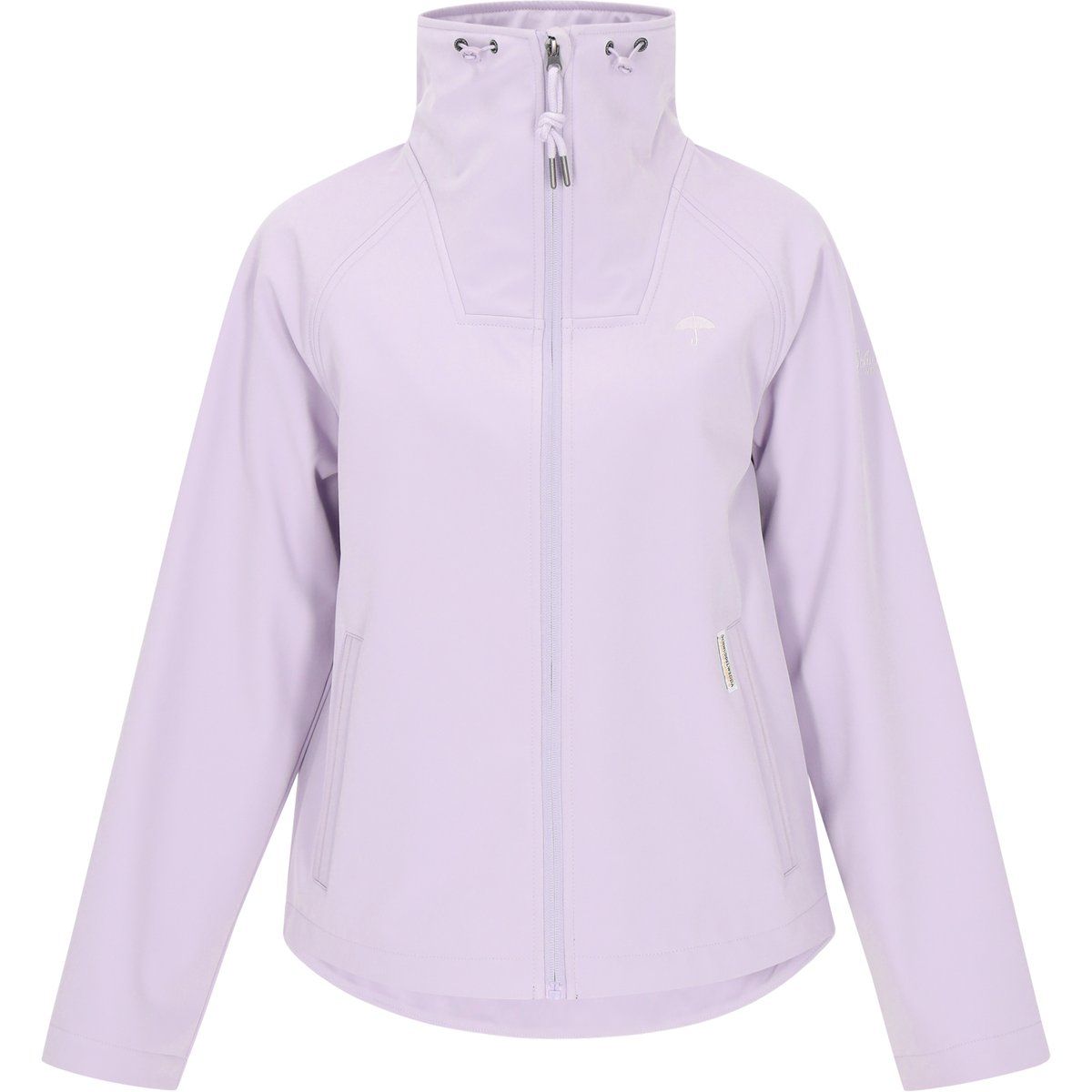 Funktionale Softshelljacke mit hohem Kragen