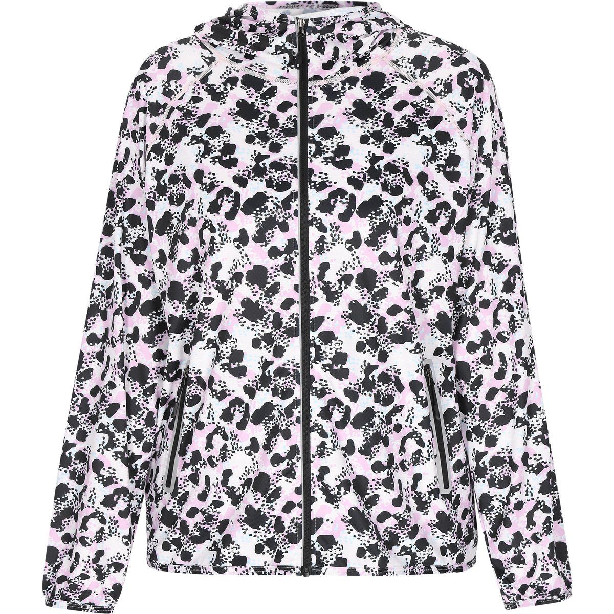 Leichte Kapuzenjacke mit Leopardenmuster