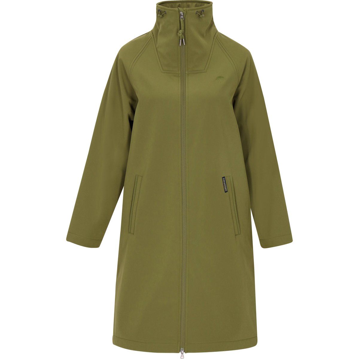 Funktionaler Softshell-Parka mit hohem Kragen