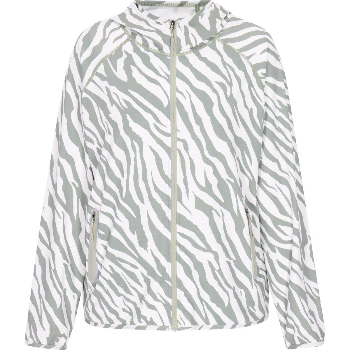 Kapuzenjacke mit Zebramuster