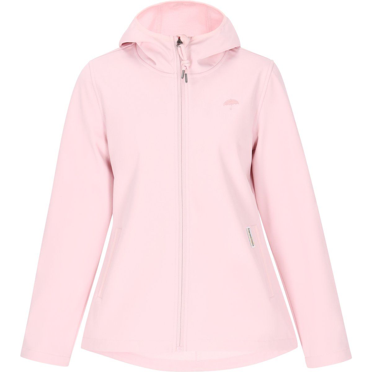 Wetterfeste Softshelljacke mit Kapuze
