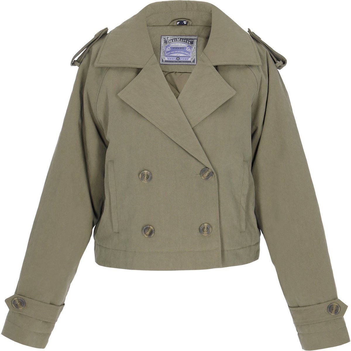 Zweireihige Kurzjacke im Utility-Look