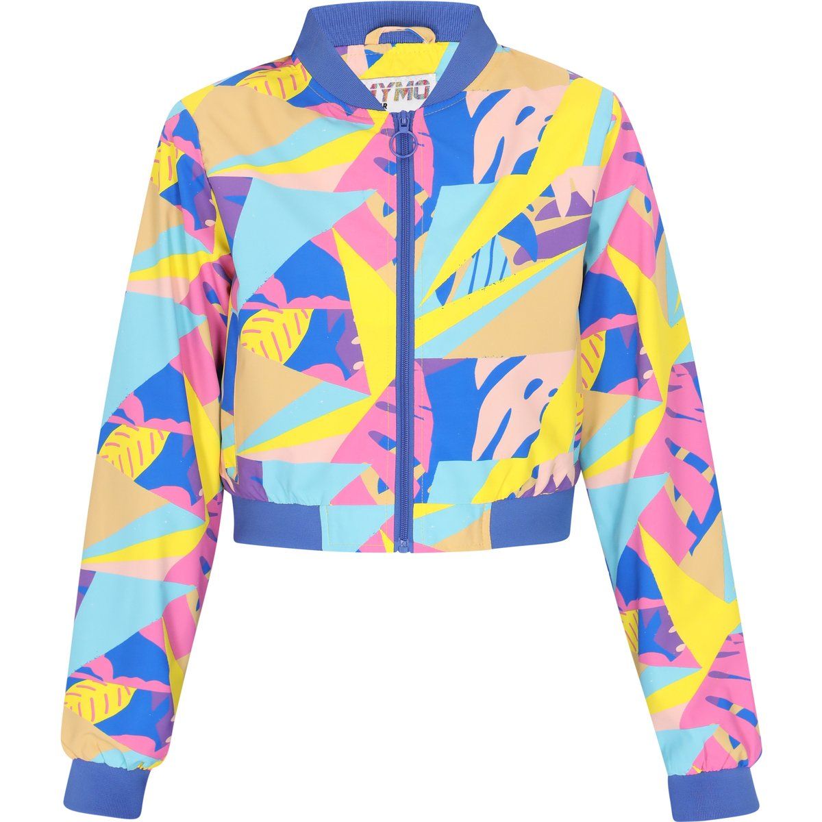 Kurzjacke mit tropischem Muster