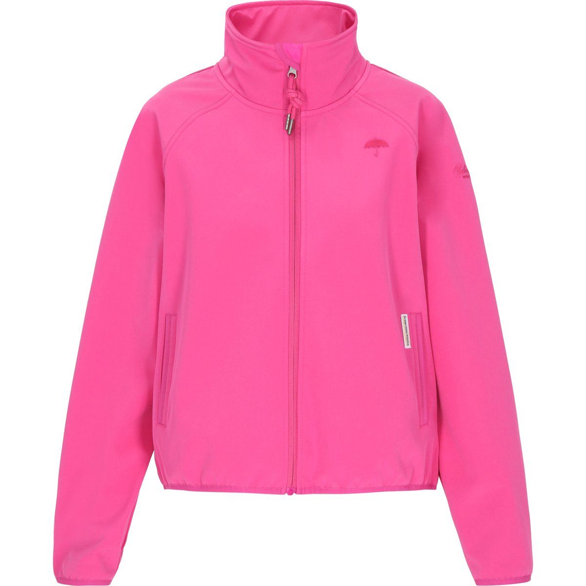 Funktionale Softshelljacke mit Stehkragen