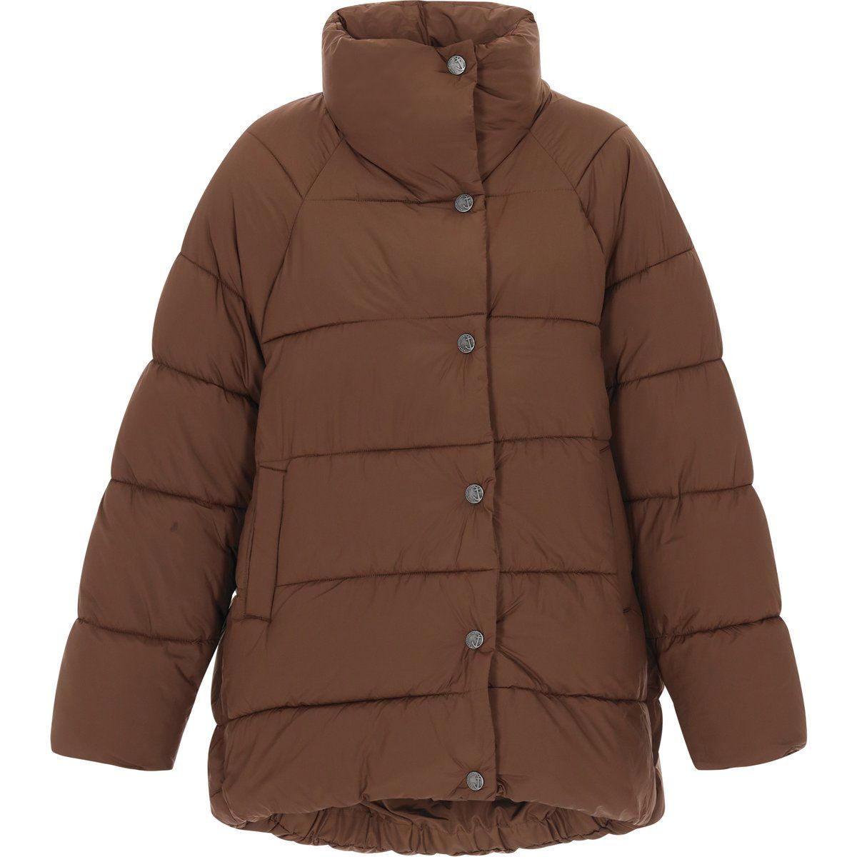 Wattierte Pufferjacke mit Stehkragen