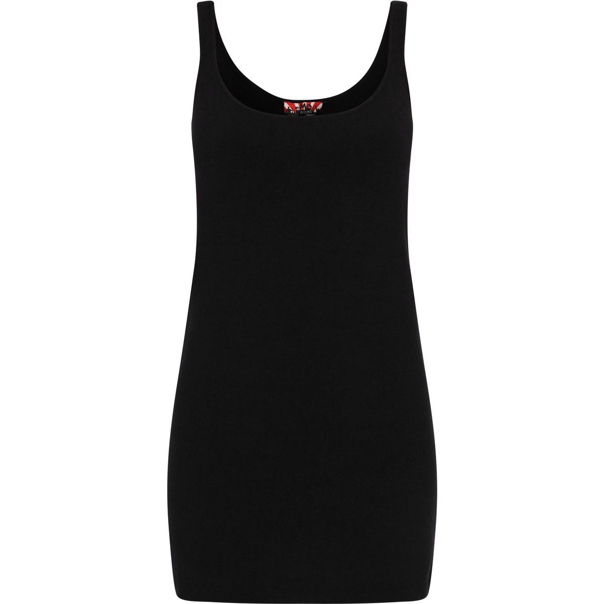Schlichtes Rippstrick-Minikleid