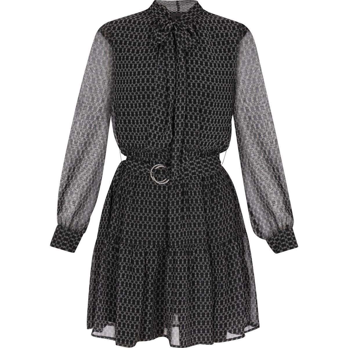 Elegantes Minikleid mit Kettenmuster