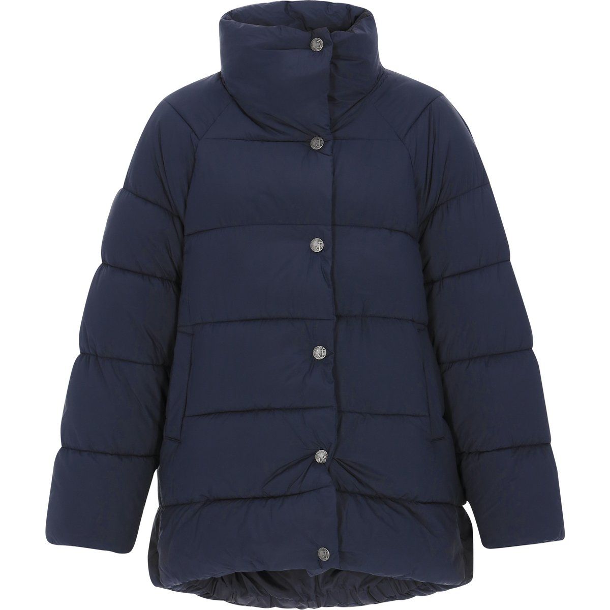 Gesteppte Pufferjacke mit hohem Stehkragen