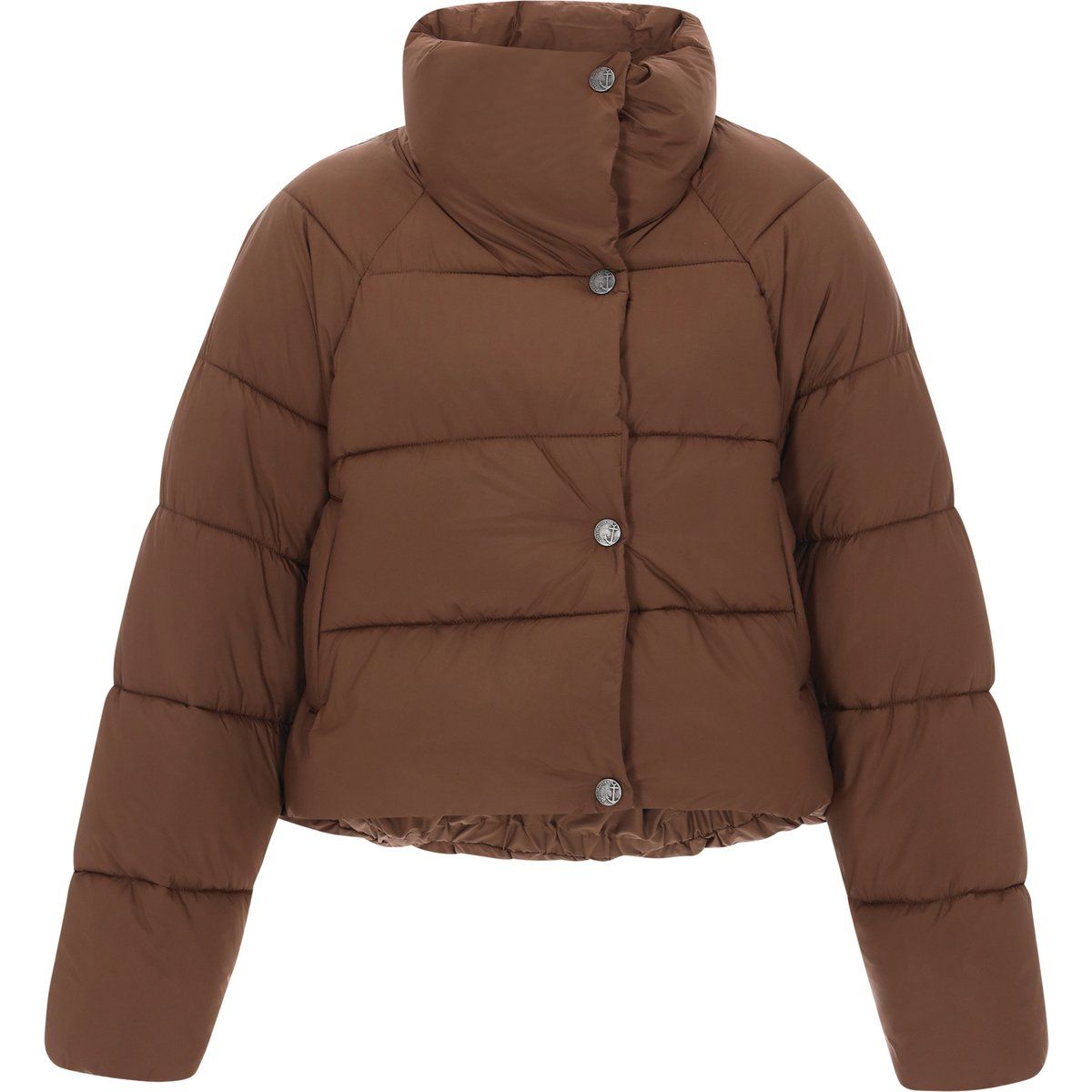 Wattierte Stehkragen-Steppjacke