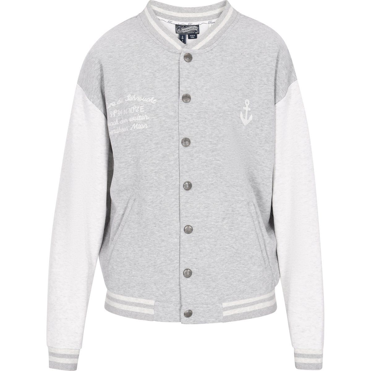 Baseballjacke mit maritimer Stickerei