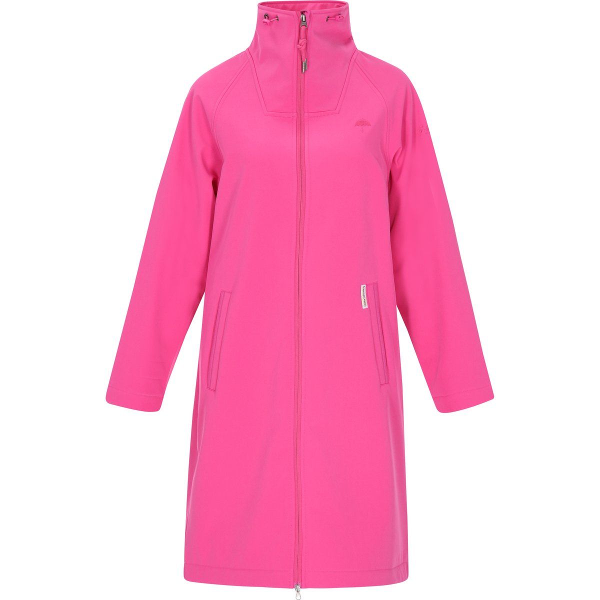 Langer Softshell-Parka mit Raglanärmeln
