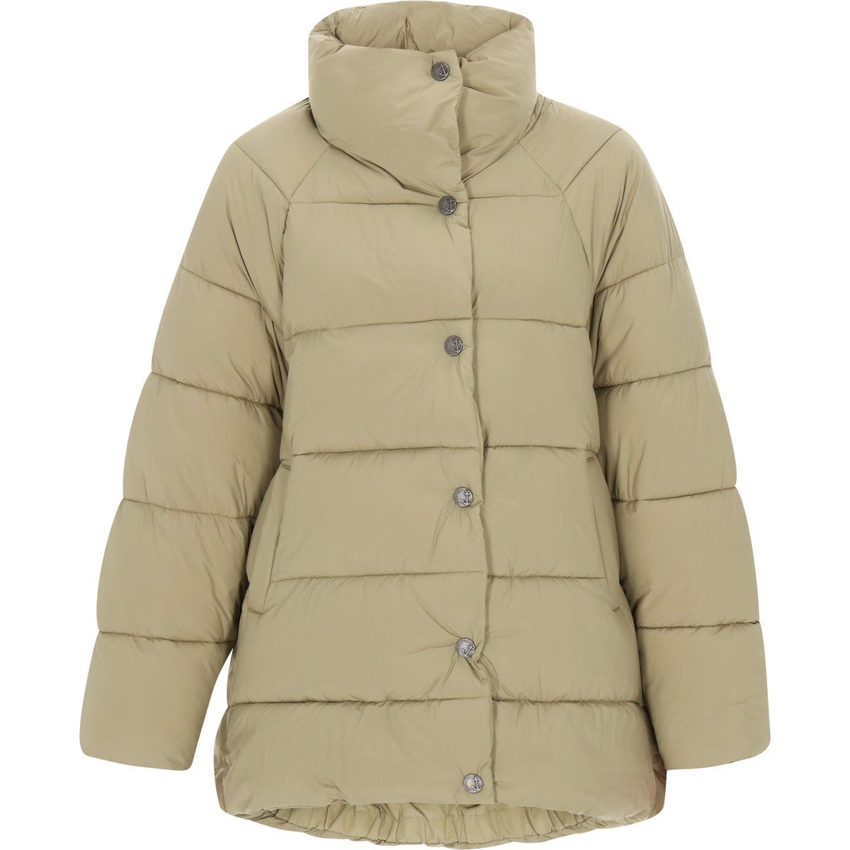 Wattierte Pufferjacke mit Stehkragen