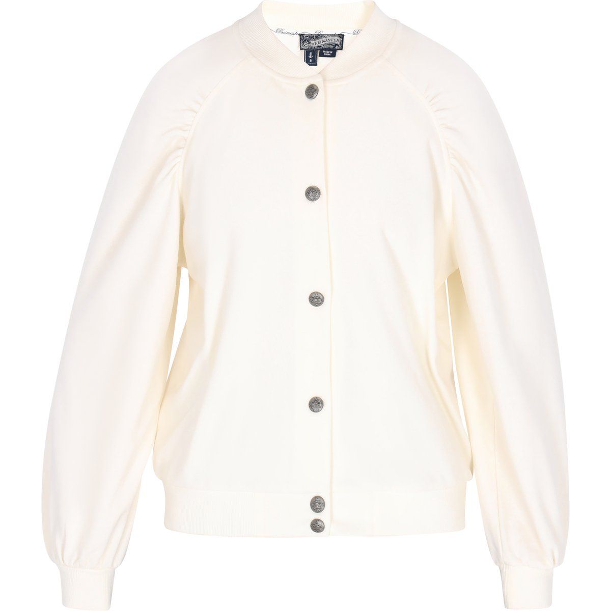 Klassische Strickjacke im Bomber-Stil