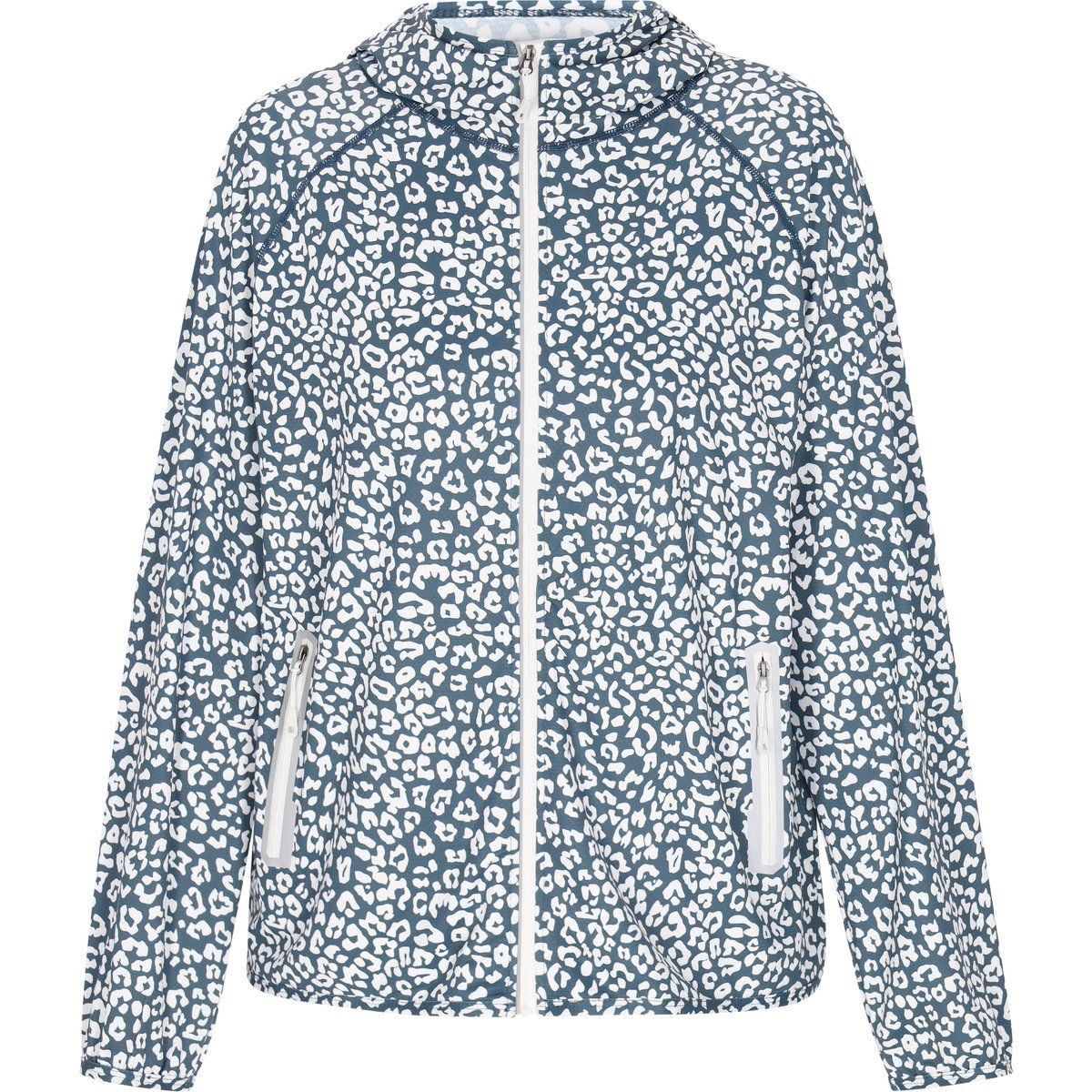 Leichte Kapuzenjacke mit Leopardenmuster