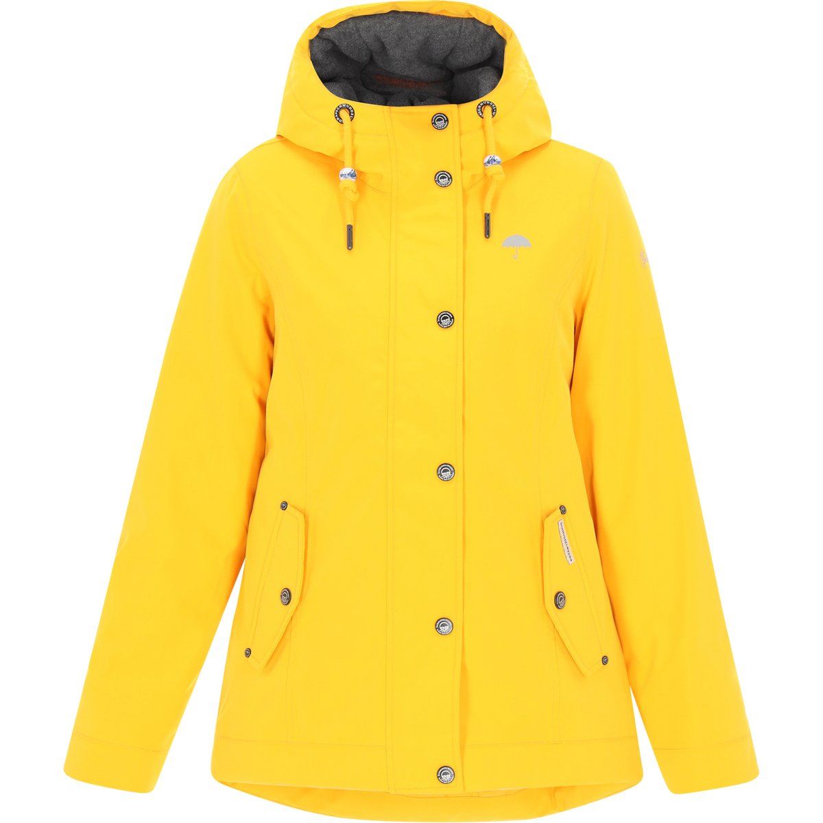 Wetterfeste Regenjacke mit Kapuze