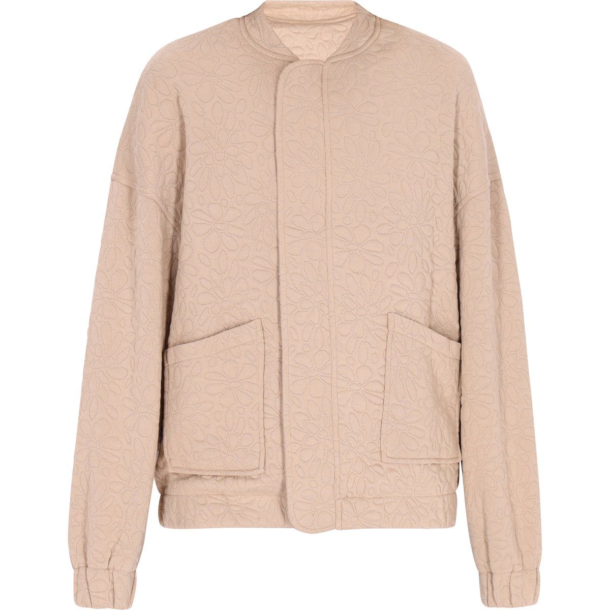 Bomberjacke mit geprägtem Blumenmuster