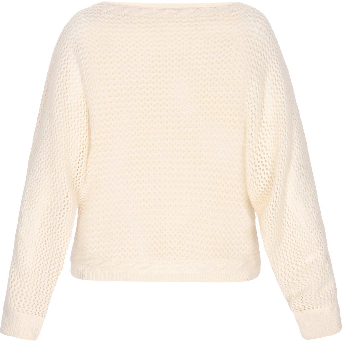 Kurzer Pullover mit Strukturstrick