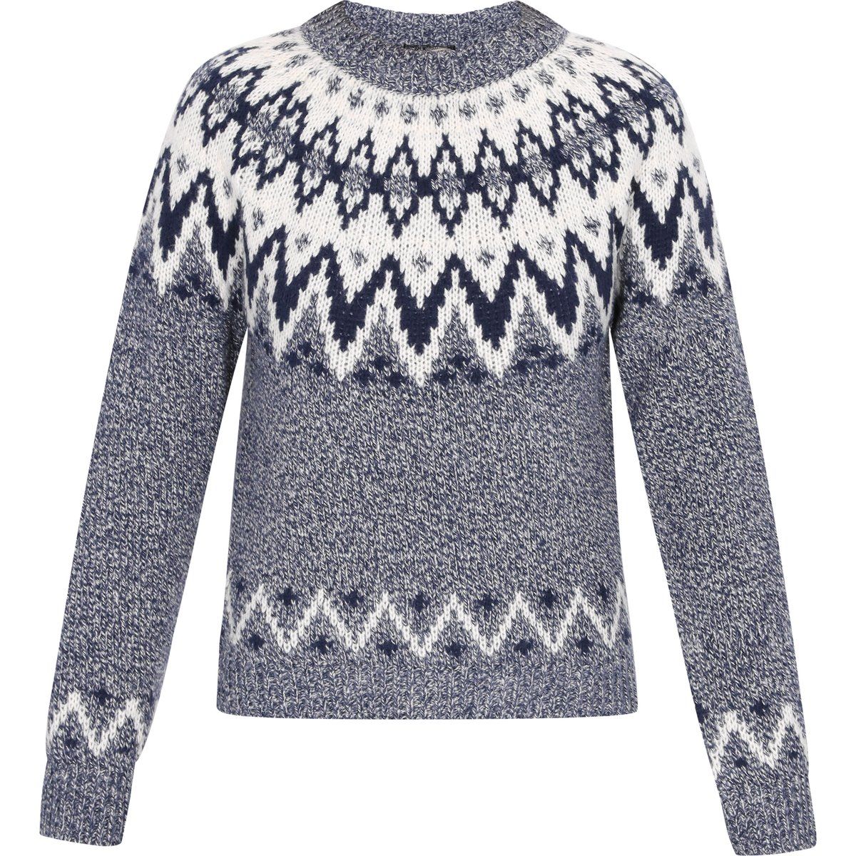 Strickpullover mit klassischem Norwegermuster