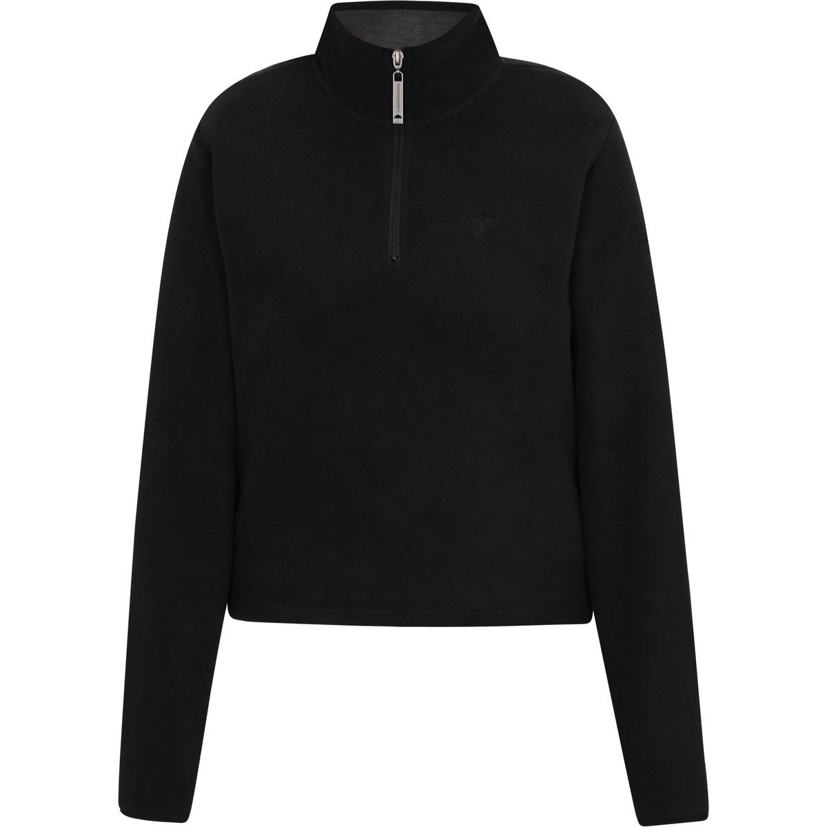 Fleece-Sweatshirt mit halbem Reißverschluss