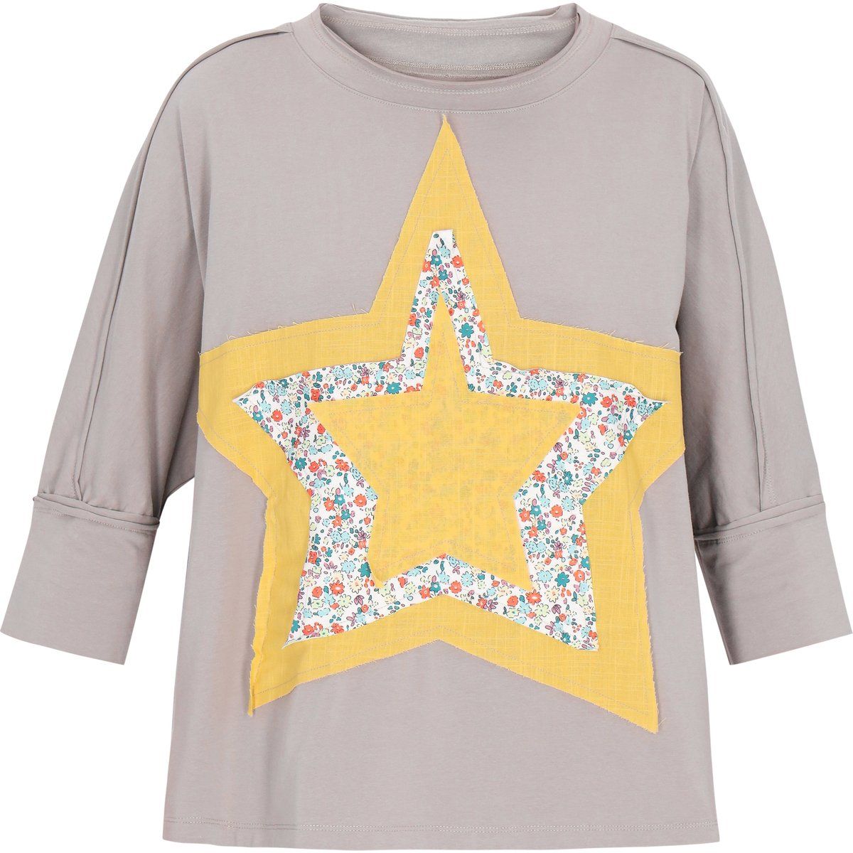 Lässiges Jersey-Oberteil mit Stern-Patch
