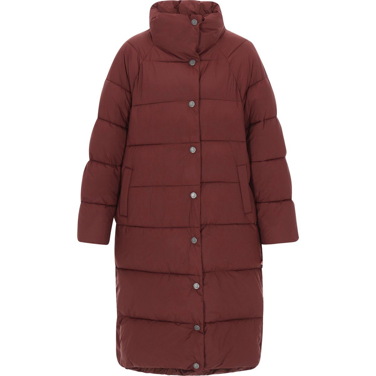 Gesteppter Wattierter langer Puffer-Mantel