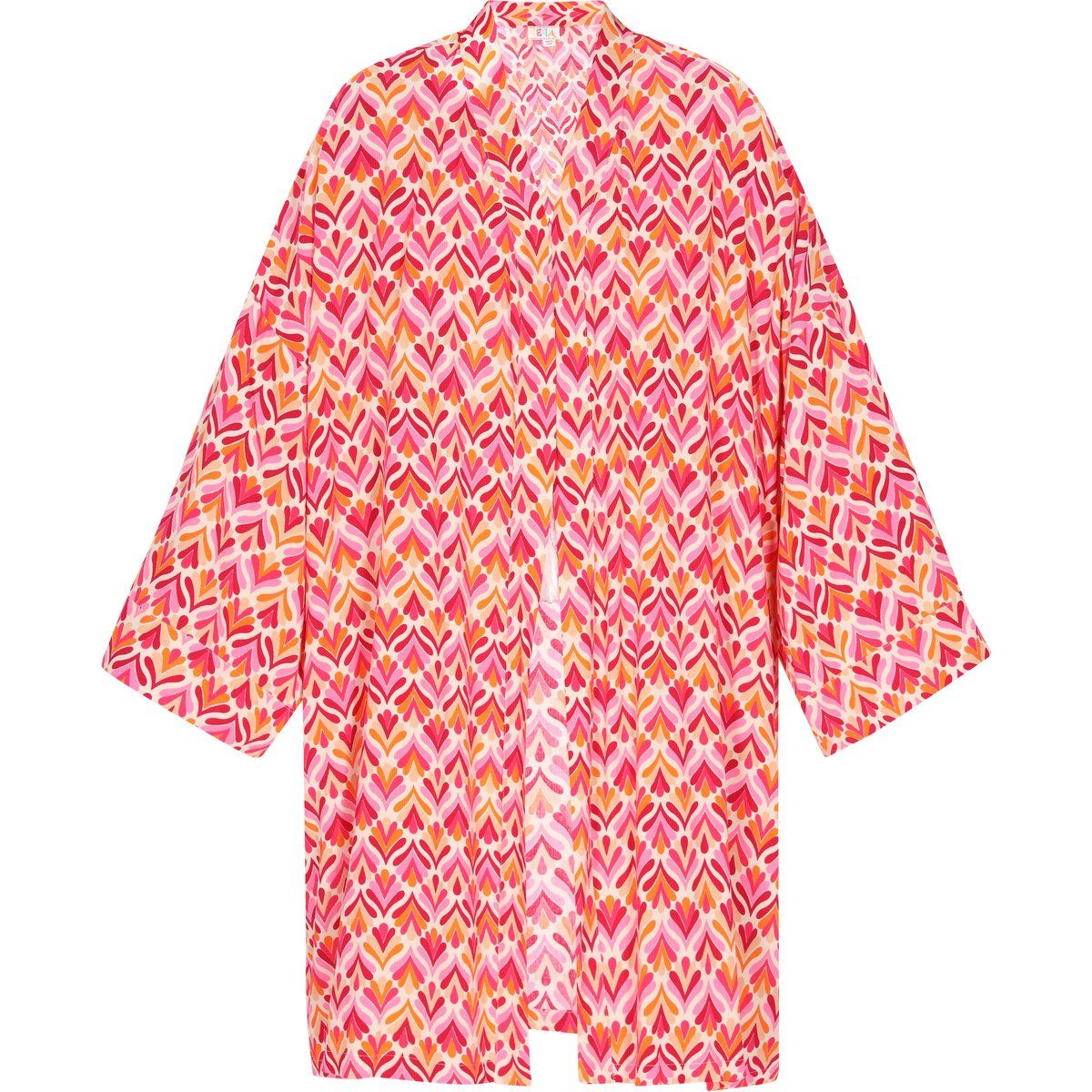 Farbenfroher Kimono mit Allover-Muster