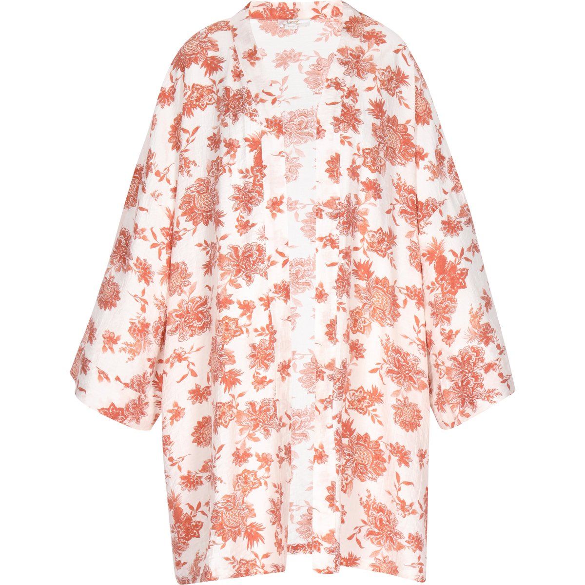 Fließender Kimono mit Blumenmuster